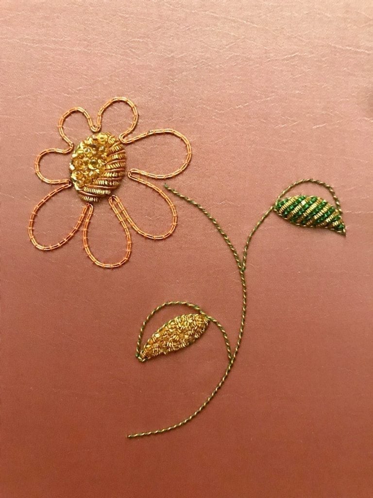 the royal school of needlework provides goldwork courses