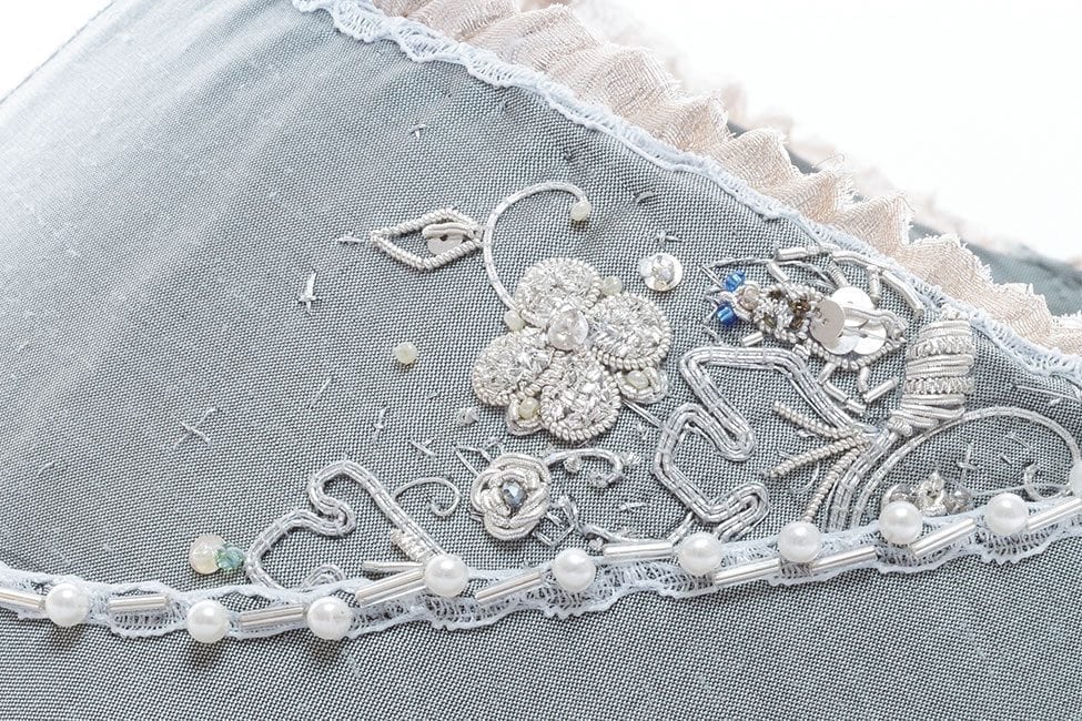 Pearl Haslams contemporary hand embroided work