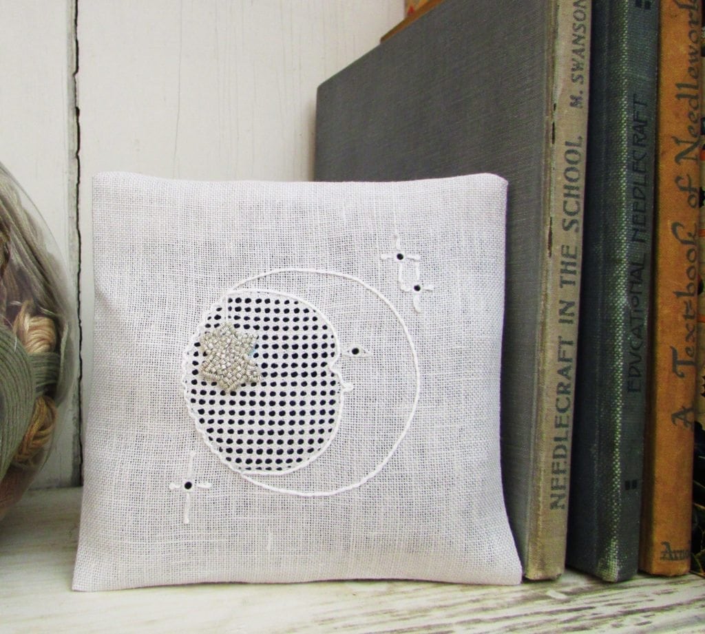 white work moon pillow produced at rsn course