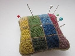 canvaswork pin cushion from canvas work course