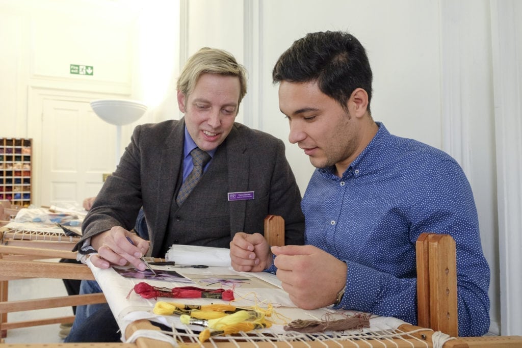 become a tutor at the royal school of needlework