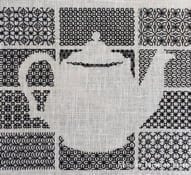 Masako Newton Blackwork Teapot Sampler