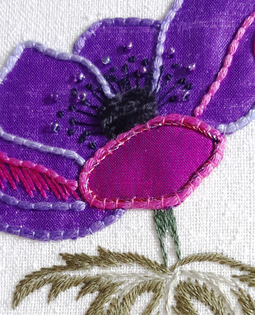 RSN Exclusive Appliqué Anemone de Caen Embroidery Kit by Helen Stevens ...