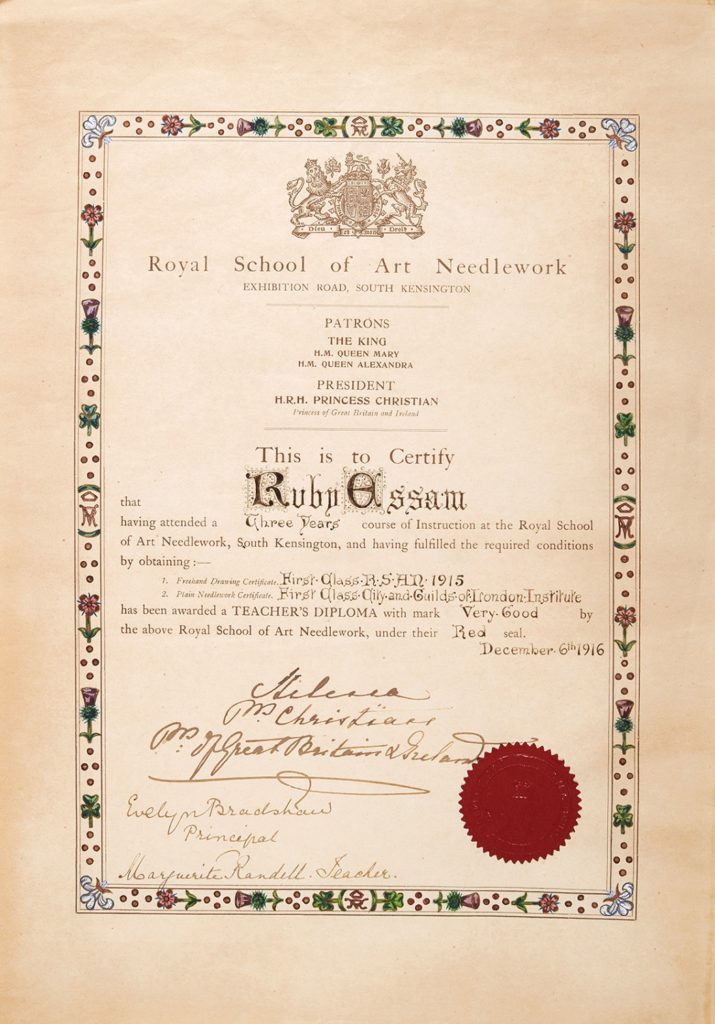 Training School Diploma - Royal School Of Needlework