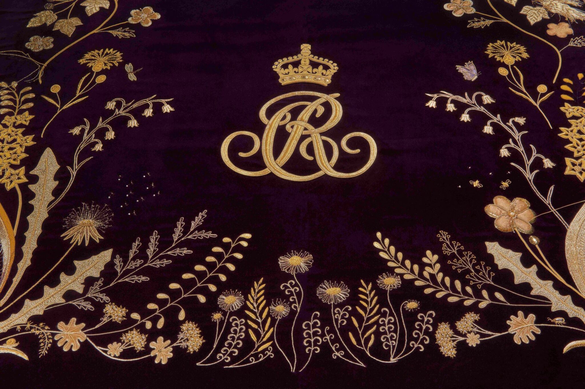 The Queen’s Robe of Estate Royal School of Needlework
