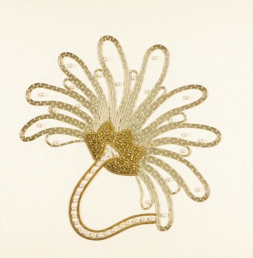 ONL26046 Art Deco Goldwork Bloom.1